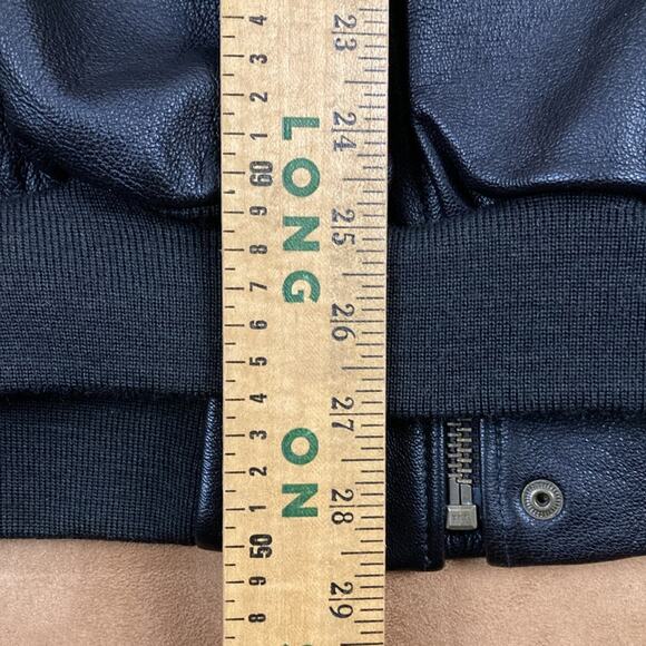 L.L Bean Goatskin Flying Tiger A-2 Thinsulate Leather Bomber Jacket Size L - Picture 11 of 12